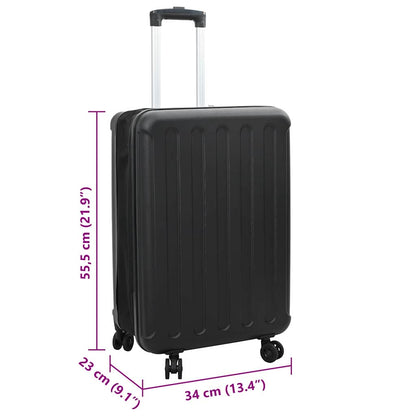 Kufr Se Zámkem Černá 34 X 23 X 55.5 Cm Abs Plast