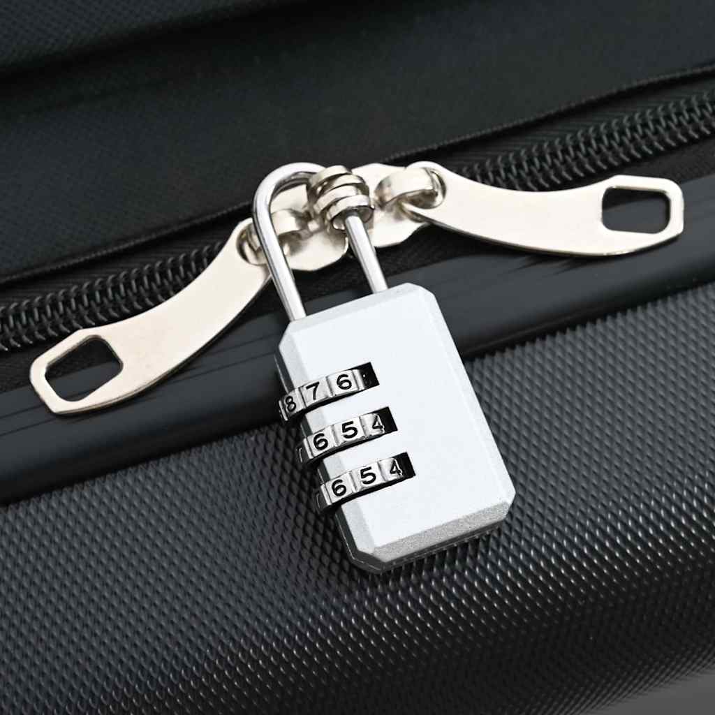 Kufr Se Zámkem Černá 50 X 30 X 76 Cm Abs Plast