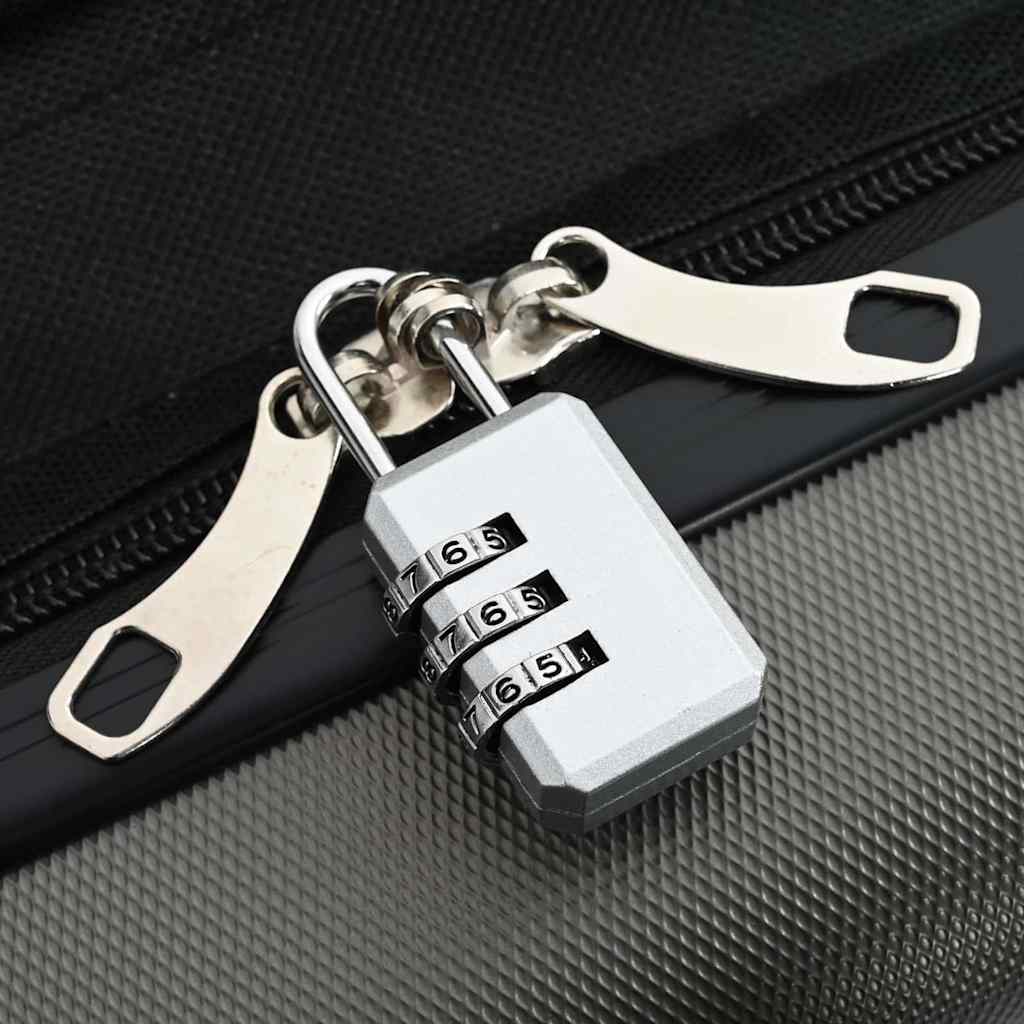 Kufr Se Zámkem Tmavě Šedá 34 X 23 X 55.5 Cm Abs Plast