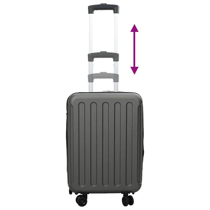 Kufr Se Zámkem Tmavě Šedá 34 X 23 X 55.5 Cm Abs Plast