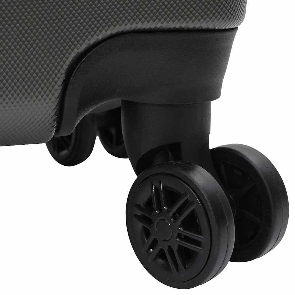 Kufr Se Zámkem 3 Pcs Tmavě Šedá 50 X 31 X 78 Cm Abs Plast