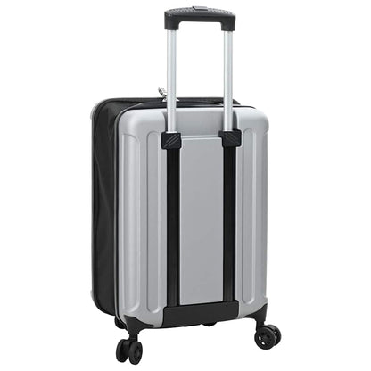 Kufr Se Zámkem Stříbrná 34 X 23 X 55.5 Cm Abs Plast