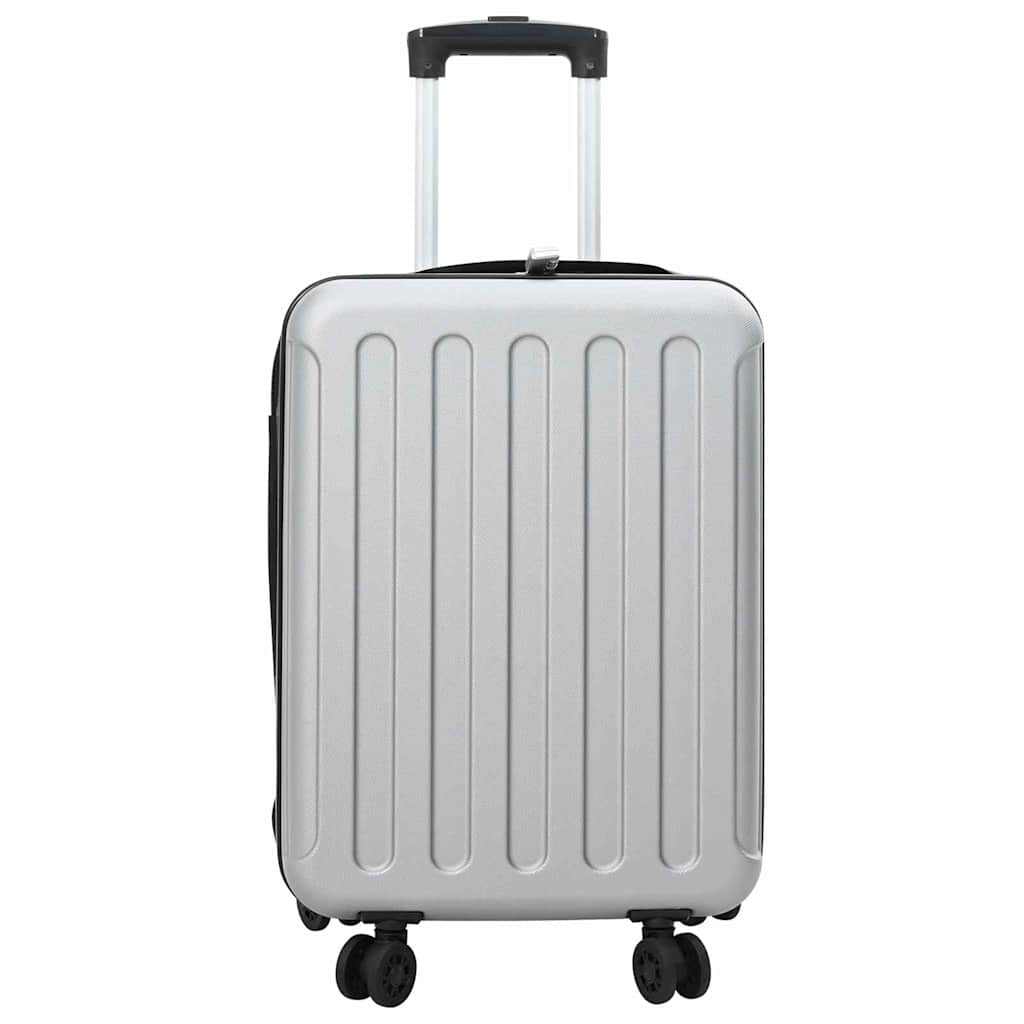Kufr Se Zámkem Stříbrná 34 X 23 X 55.5 Cm Abs Plast