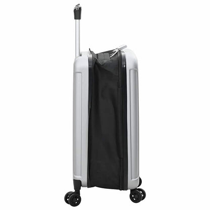Kufr Se Zámkem Stříbrná 34 X 23 X 55.5 Cm Abs Plast