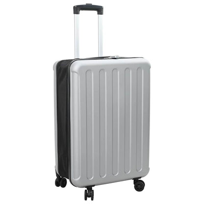 Kufr Se Zámkem Stříbrná 43 X 27 X 66 Cm Abs Plast