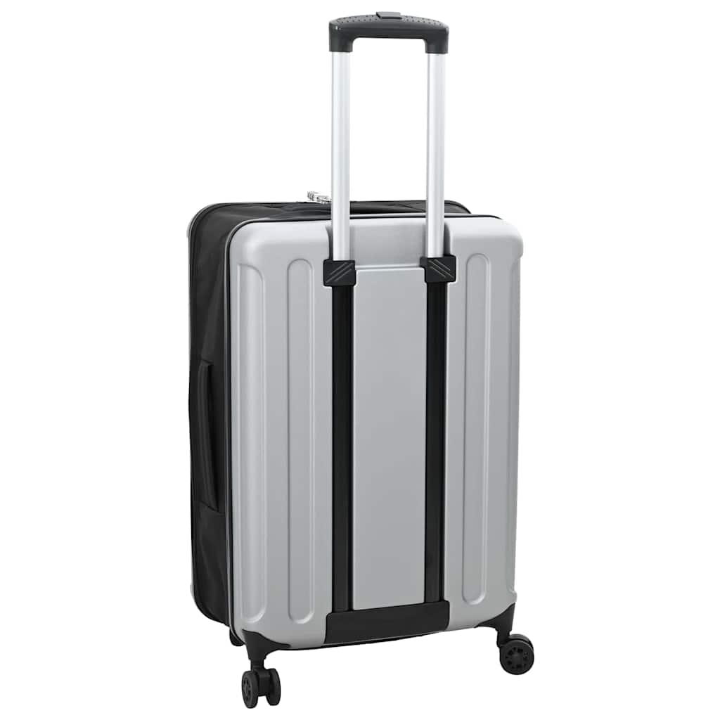 Kufr Se Zámkem Stříbrná 43 X 27 X 66 Cm Abs Plast