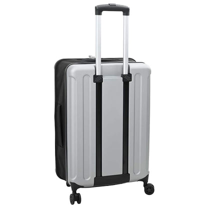 Kufr Se Zámkem Stříbrná 43 X 27 X 66 Cm Abs Plast