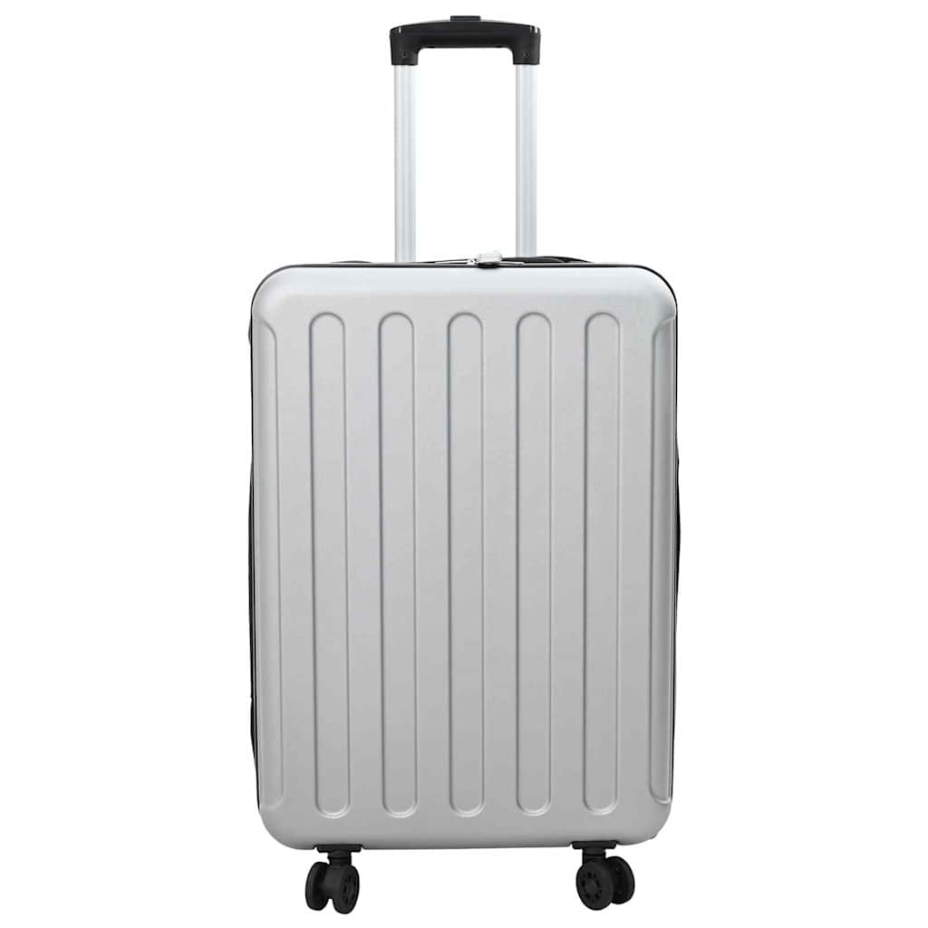 Kufr Se Zámkem Stříbrná 43 X 27 X 66 Cm Abs Plast