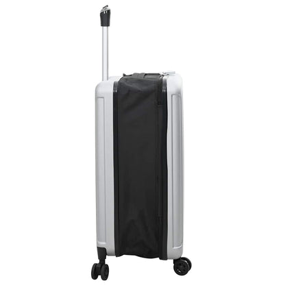Kufr Se Zámkem Stříbrná 43 X 27 X 66 Cm Abs Plast
