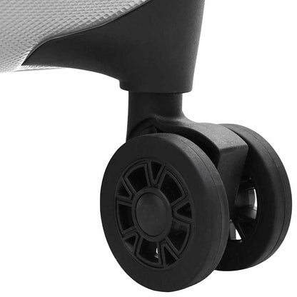 Kufr Se Zámkem Stříbrná 50 X 30 X 76 Cm Abs Plast