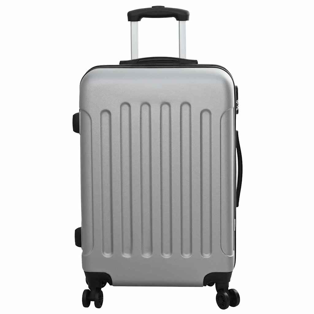 Kufr Se Zámkem 3 Pcs Stříbrná 50 X 31 X 78 Cm Abs Plast