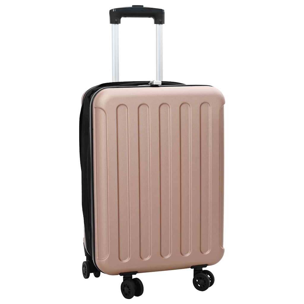 Kufr Se Zámkem Růžová Zlatá 34 X 23 X 55.5 Cm Abs Plast