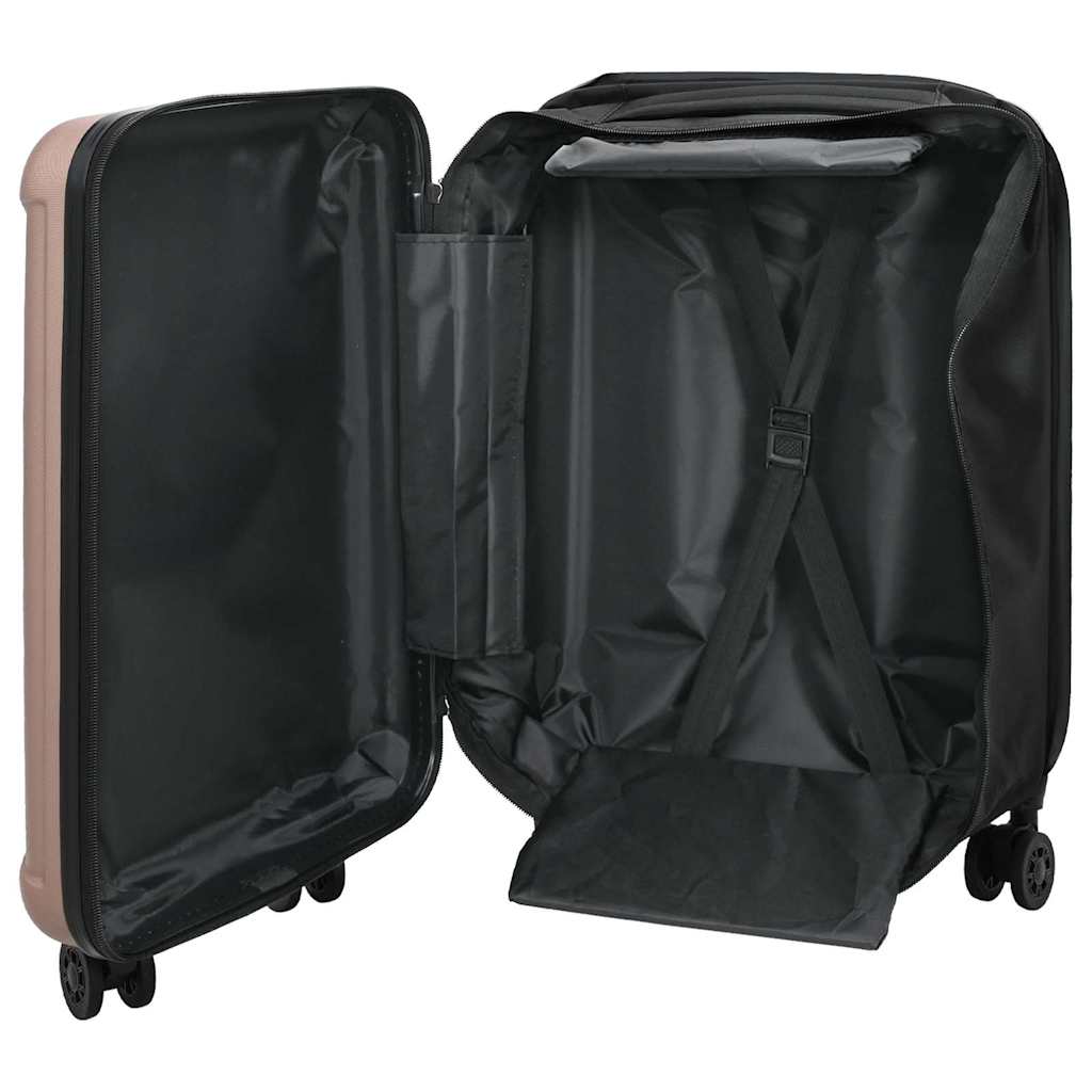 Kufr Se Zámkem Růžová Zlatá 34 X 23 X 55.5 Cm Abs Plast