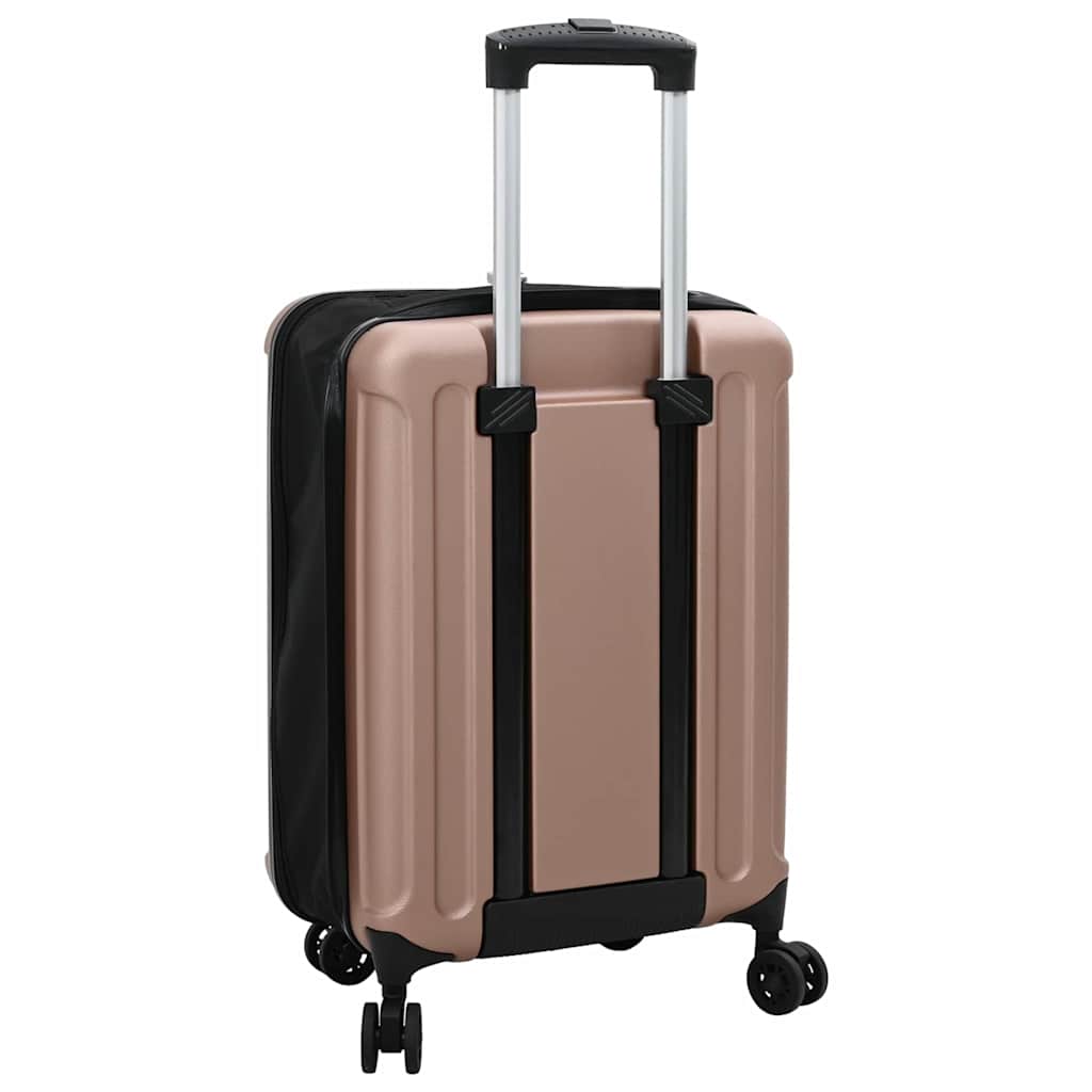 Kufr Se Zámkem Růžová Zlatá 34 X 23 X 55.5 Cm Abs Plast