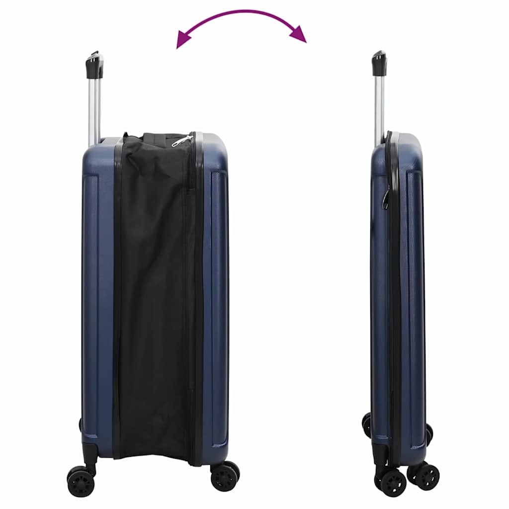Kufr Se Zámkem Tmavě Moddrá 34 X 23 X 55.5 Cm Abs Plast
