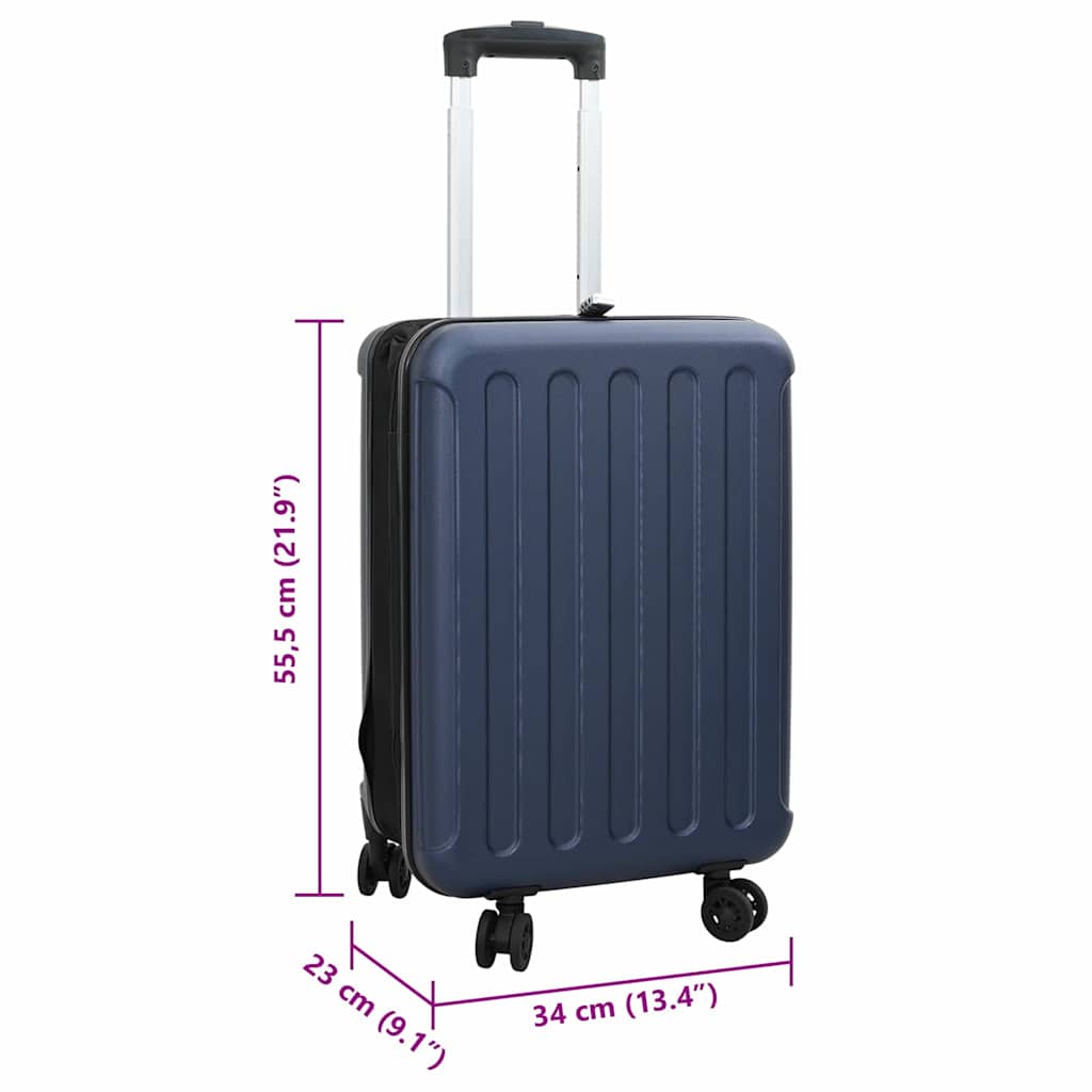 Kufr Se Zámkem Tmavě Moddrá 34 X 23 X 55.5 Cm Abs Plast
