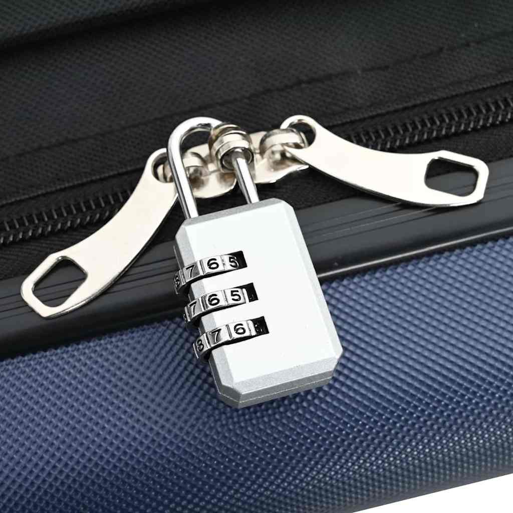 Kufr Se Zámkem Tmavě Moddrá 43 X 27 X 66 Cm Abs Plast