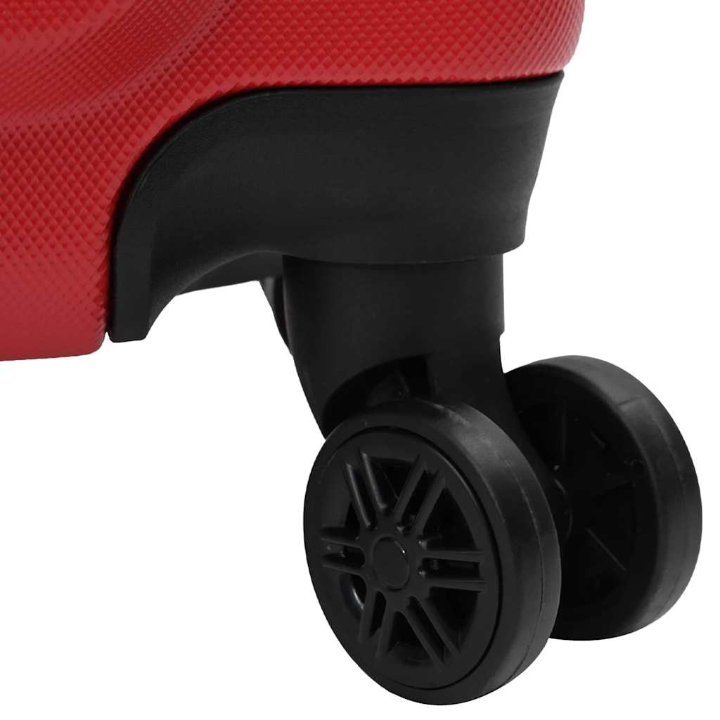 Kufr Se Zámkem 3 Pcs Červená 50 X 31 X 78 Cm Abs Plast