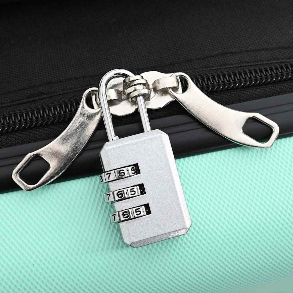 Kufr Se Zámkem Mentolově Zelená 43 X 27 X 66 Cm Abs Plast