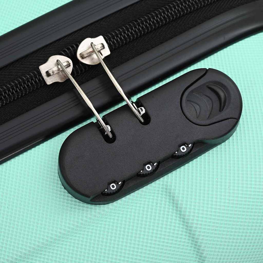 Kufr Se Zámkem 3 Pcs Mentolově Zelená 50 X 31 X 78 Cm Abs Plast