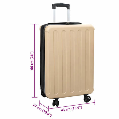 Kufr Se Zámkem Champagne 43 X 27 X 66 Cm Abs Plast