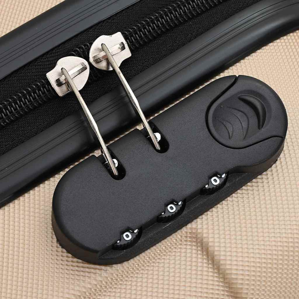 Kufr Se Zámkem 3 Pcs Champagne 50 X 31 X 78 Cm Abs Plast