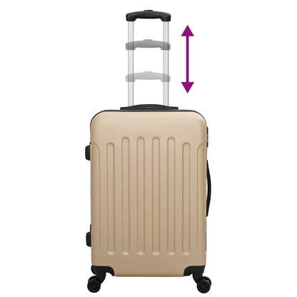 Kufr Se Zámkem 3 Pcs Champagne 50 X 31 X 78 Cm Abs Plast