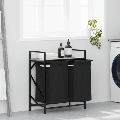 Koš Na Prádlo Se 2 Přihrádkami A Policí