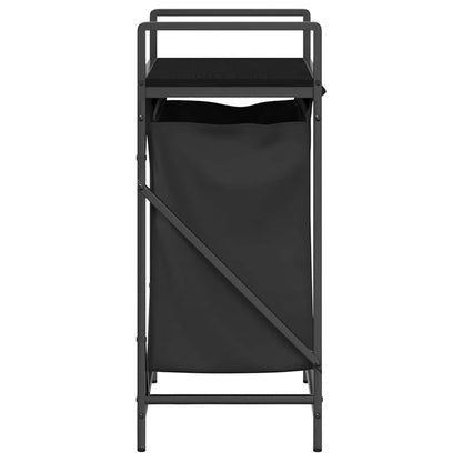 Koš Na Prádlo Se 1 Přihrádkou A Policí Černý Dub