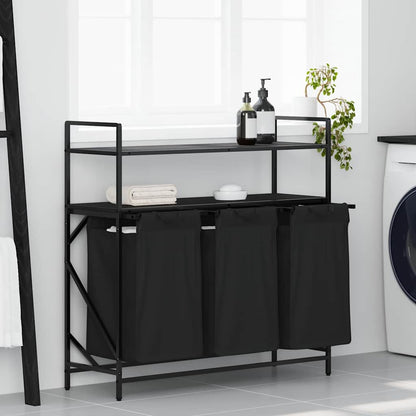 Koš Na Prádlo Se 3 Přihrádkami A Policemi