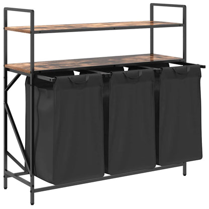 Koš Na Prádlo Se 3 Přihrádkami A Policemi