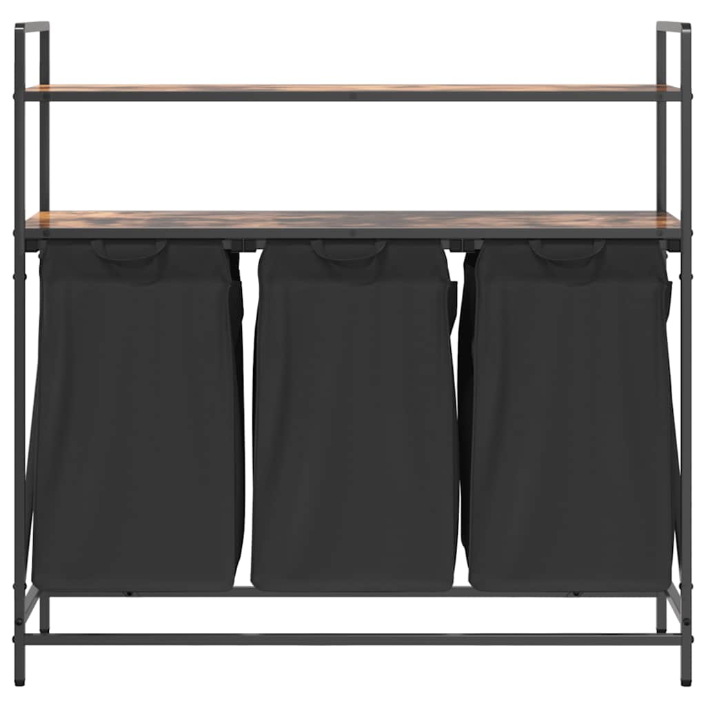 Koš Na Prádlo Se 3 Přihrádkami A Policemi