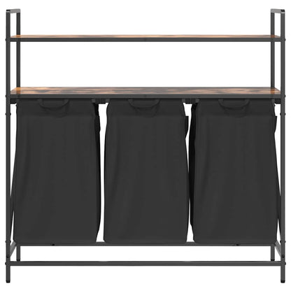 Koš Na Prádlo Se 3 Přihrádkami A Policemi