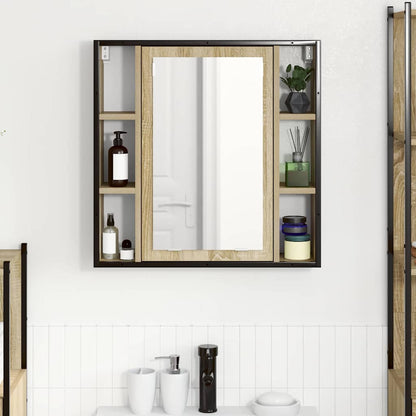 Zrcadlová Skříň Sonoma Dub 60 X 16 X 60 Cm Kompozitní Dřevo