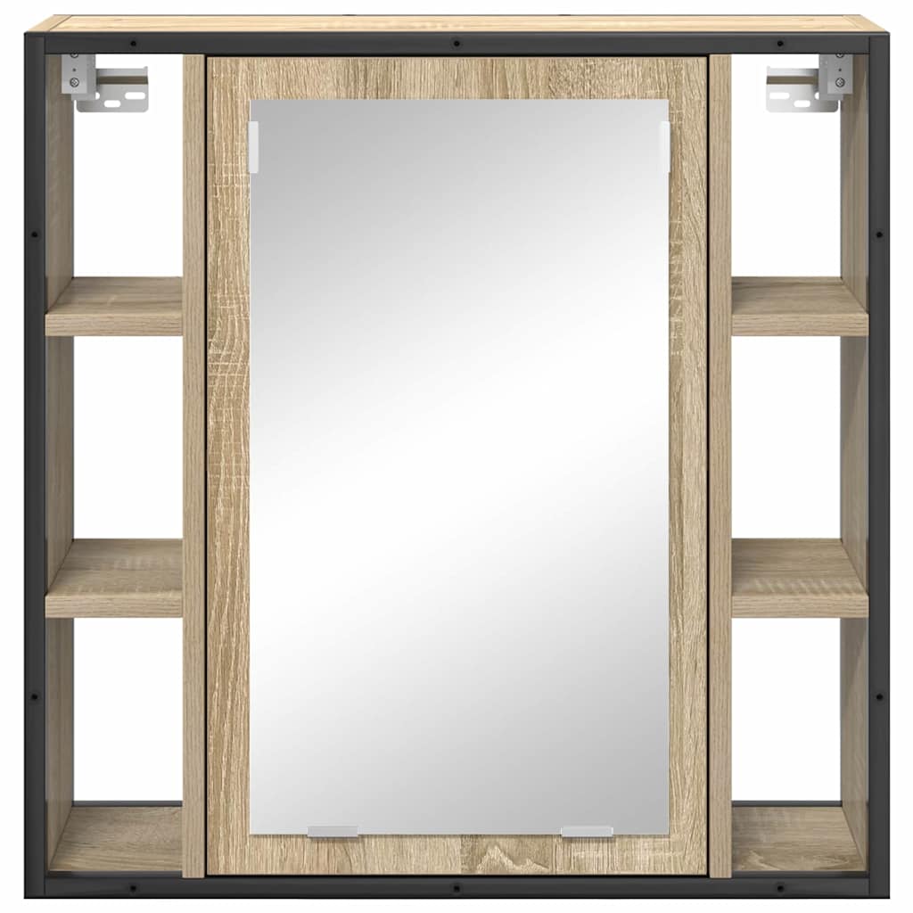 Zrcadlová Skříň Sonoma Dub 60 X 16 X 60 Cm Kompozitní Dřevo