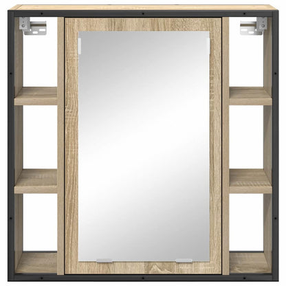Zrcadlová Skříň Sonoma Dub 60 X 16 X 60 Cm Kompozitní Dřevo