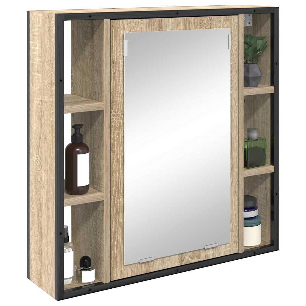 Zrcadlová Skříň Sonoma Dub 60 X 16 X 60 Cm Kompozitní Dřevo