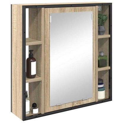 Zrcadlová Skříň Sonoma Dub 60 X 16 X 60 Cm Kompozitní Dřevo
