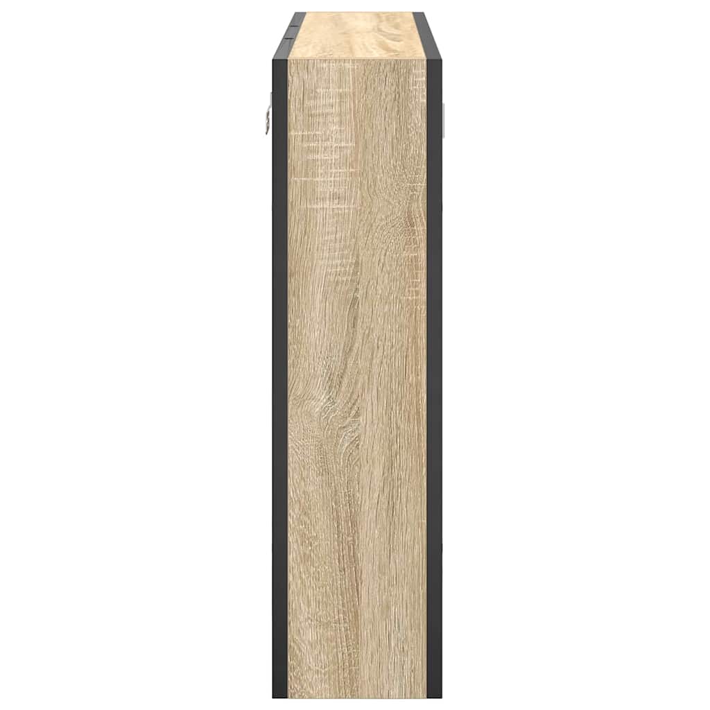 Zrcadlová Skříň Sonoma Dub 60 X 16 X 60 Cm Kompozitní Dřevo