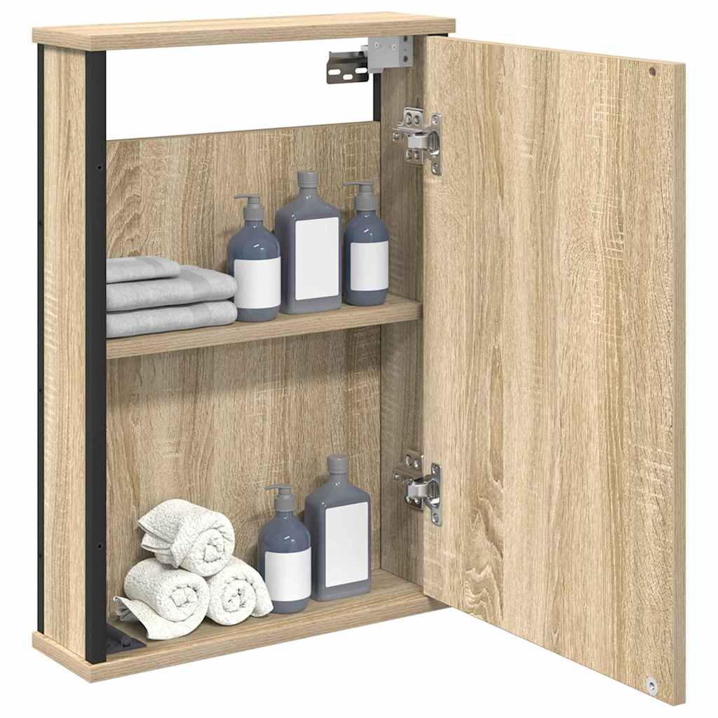 Zrcadlová Skříň Sonoma Dub 42 X 12 X 60 Cm Kompozitní Dřevo
