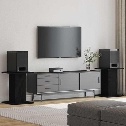 Stojany Na Reproduktory 2 Pcs Černý Dub 30 X 30 X 40 Cm