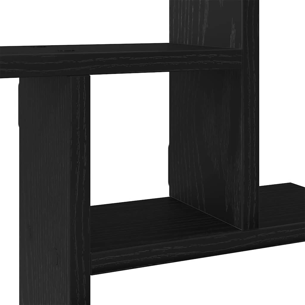 Nástěnné Police 2 Ks Černý Dub 38 X 12 X 38 Cm, Konstrukční Dřevo