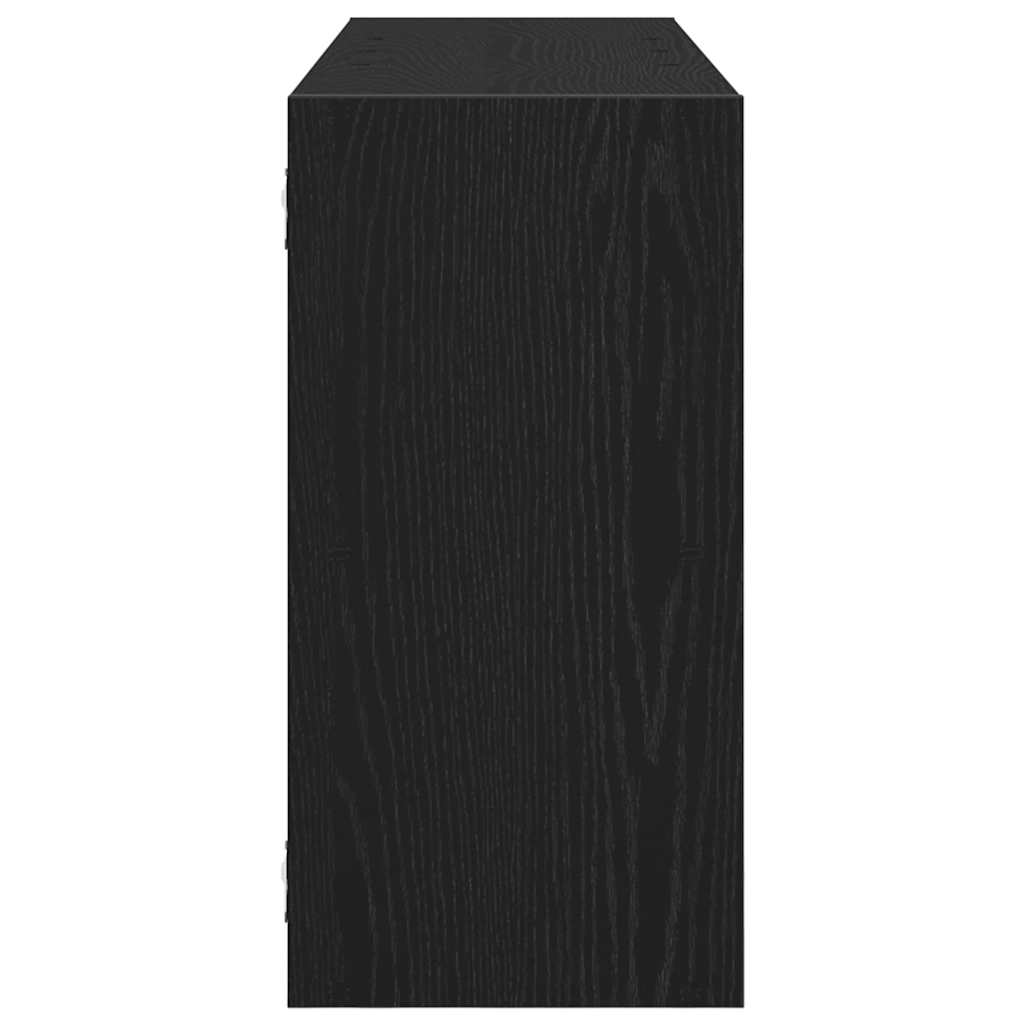Nástěnná Police Černý Dub 100 X 25 X 50 Cm, Konstrukční Dřevo
