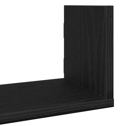 Nástěnné Police 3 Ks Černý Dub 58 X 18 X 18 Cm, Konstrukční Dřevo