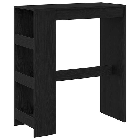 Barový Stůl S Regály Černý Dub 90 X 40 X 103,5 Cm, Konstrukční Dřevo