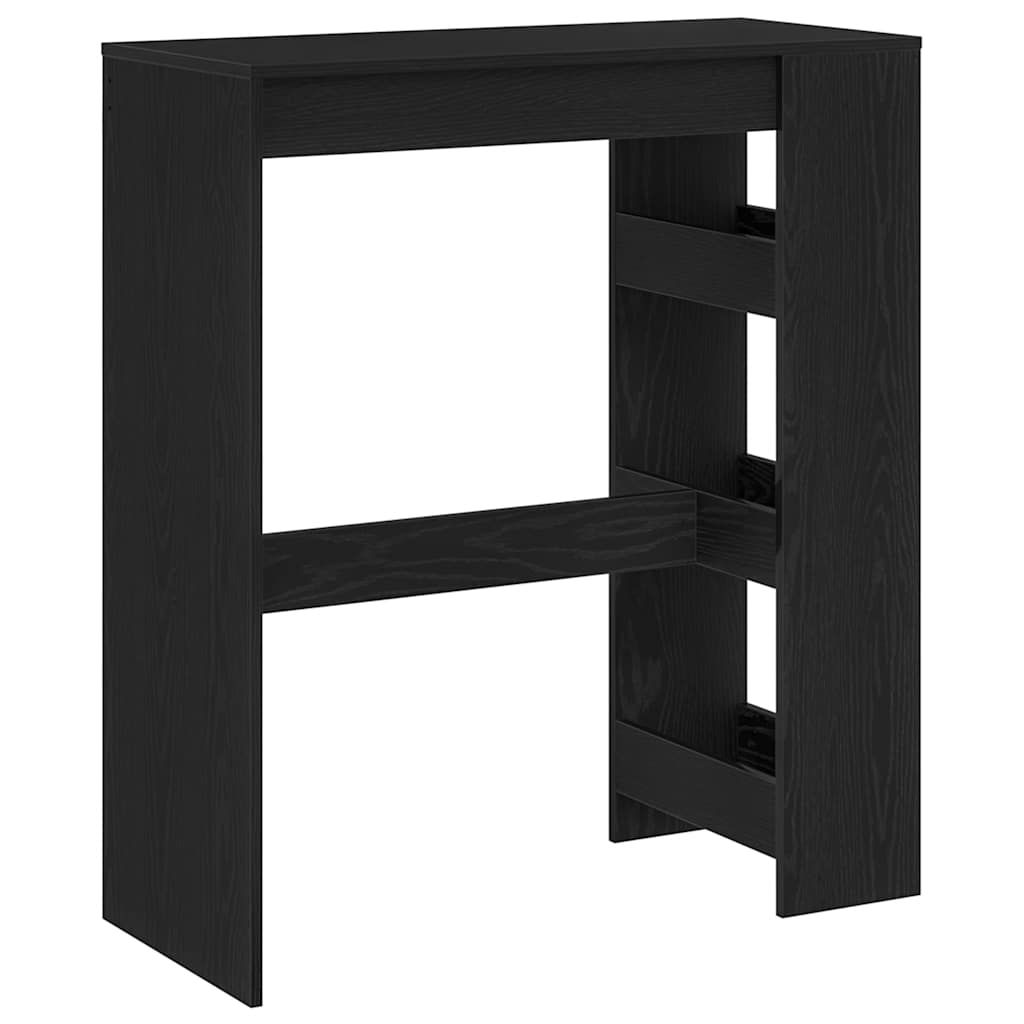 Barový Stůl S Regály Černý Dub 90 X 40 X 103,5 Cm, Konstrukční Dřevo