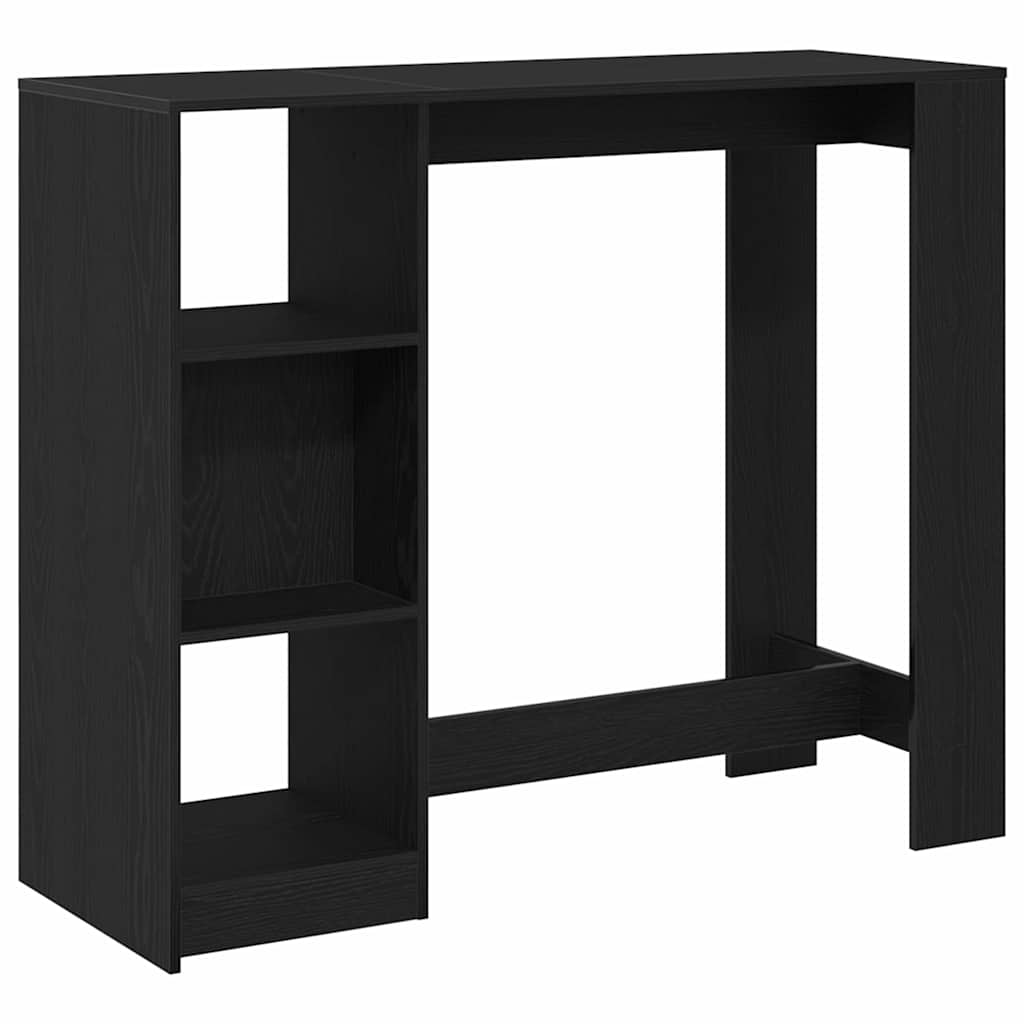 Barový Stůl 124 X 46 X 103.5 Cm Kompozitní Dřevo Černý Dub