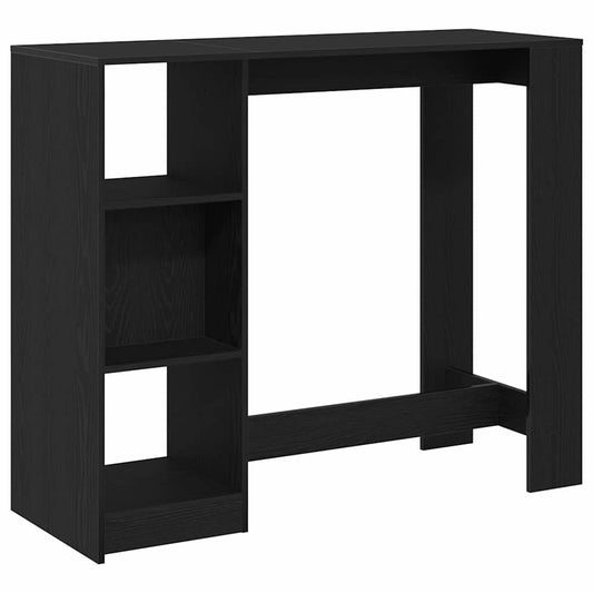Barový Stůl 124 X 46 X 103.5 Cm Kompozitní Dřevo Černý Dub