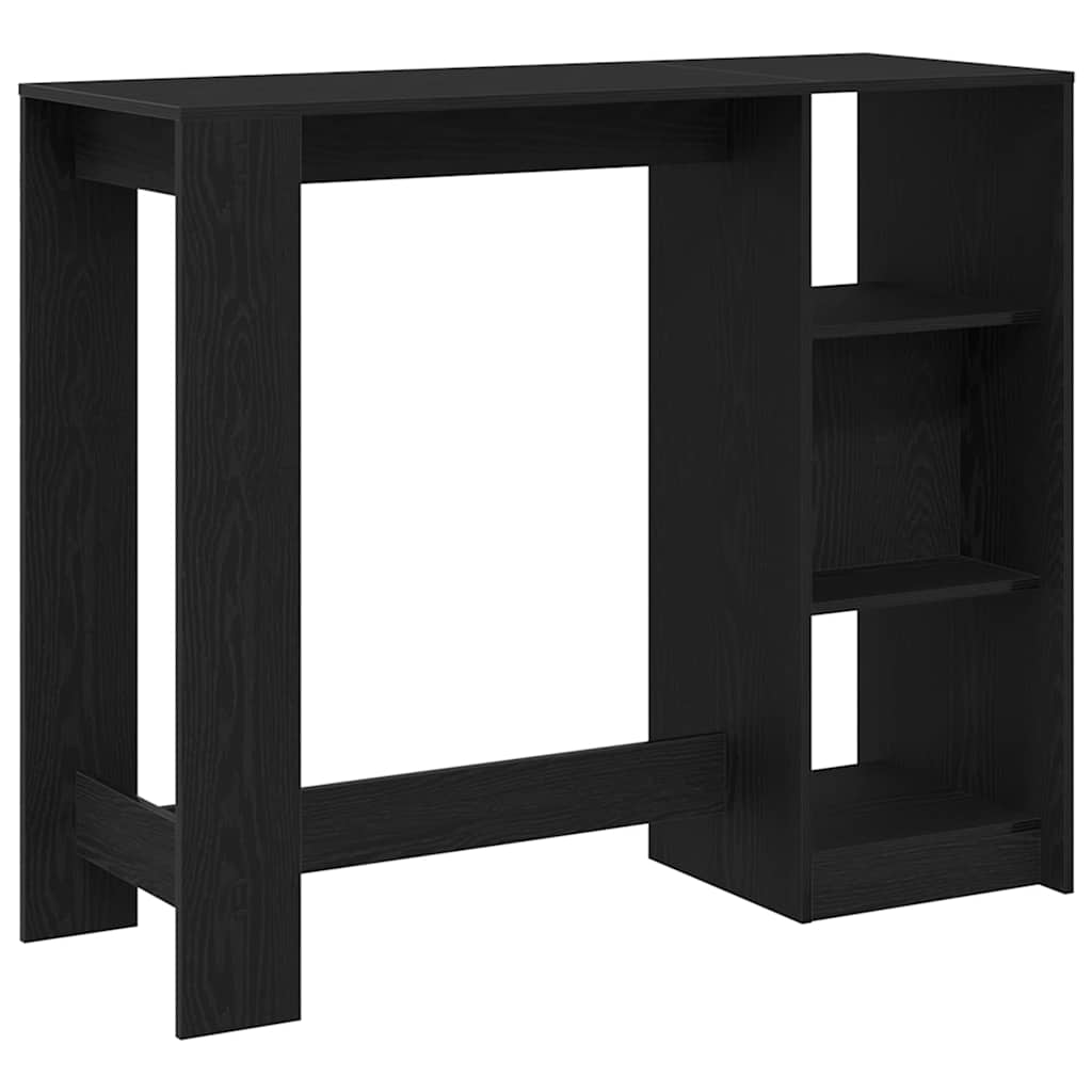 Barový Stůl 124 X 46 X 103.5 Cm Kompozitní Dřevo Černý Dub