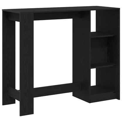 Barový Stůl 124 X 46 X 103.5 Cm Kompozitní Dřevo Černý Dub